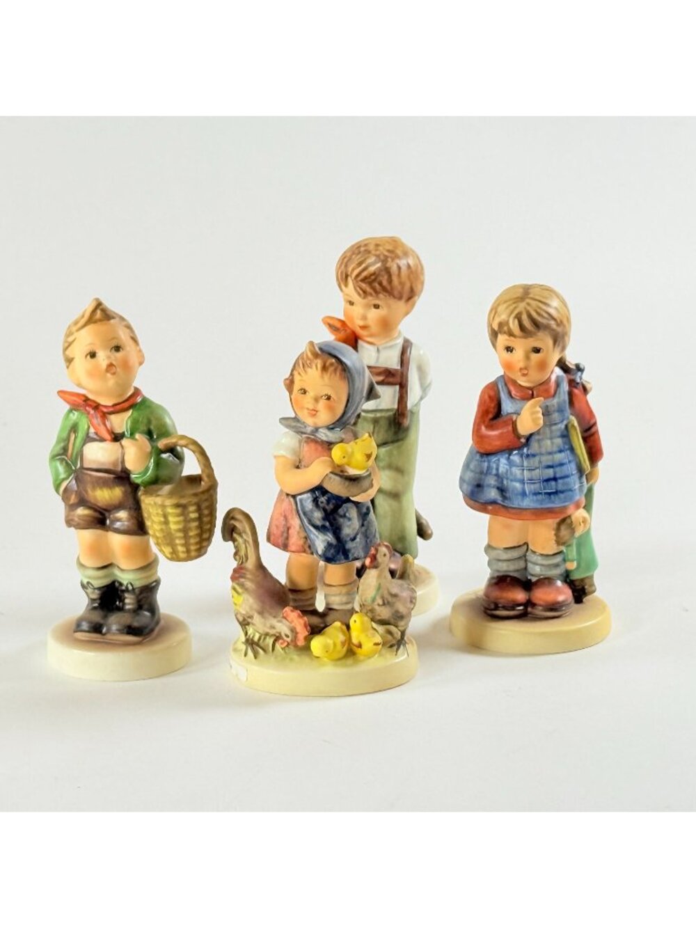 Hummel Goebel M.I. 4 Club Exclusive 1990s Ceramic Boy & Girl Figurines